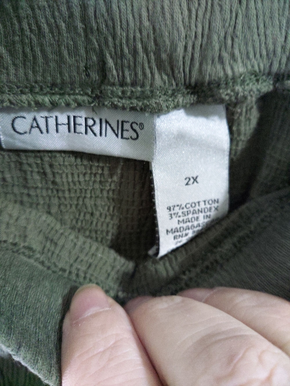 Catherines Olive Green skirt - 2X